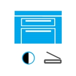 Laserprinter zwart met scanner